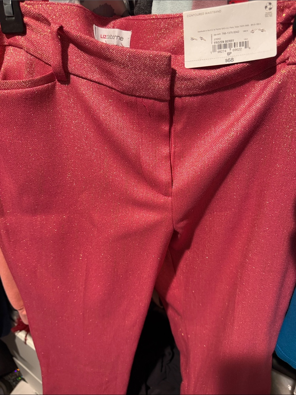 Liz Claiborne Frozen Berry (pink) Sparkle Suit Pants